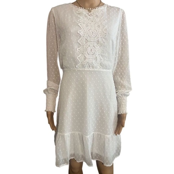 Andree By Unit Swiss Dot Dress - Picture 1 of 7